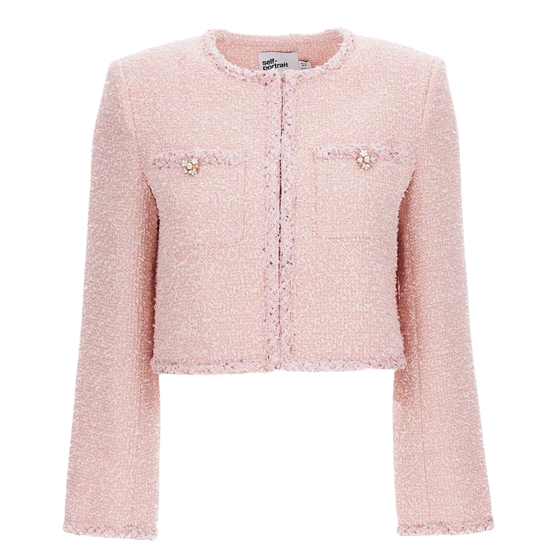 SELF-PORTRAIT Boucle Tweed Jacket