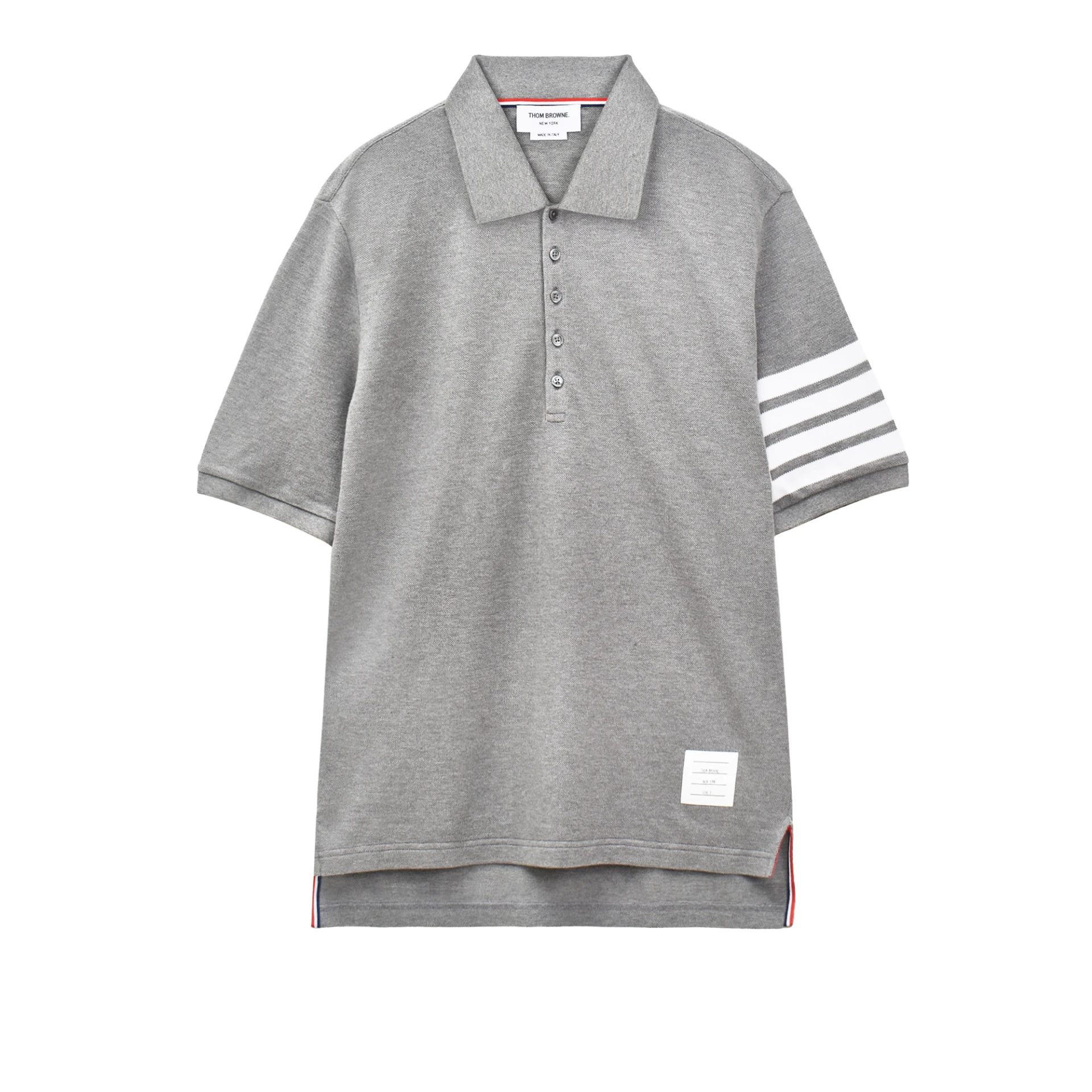 THOM BROWNE Pique 4-Bar Polo Shirt