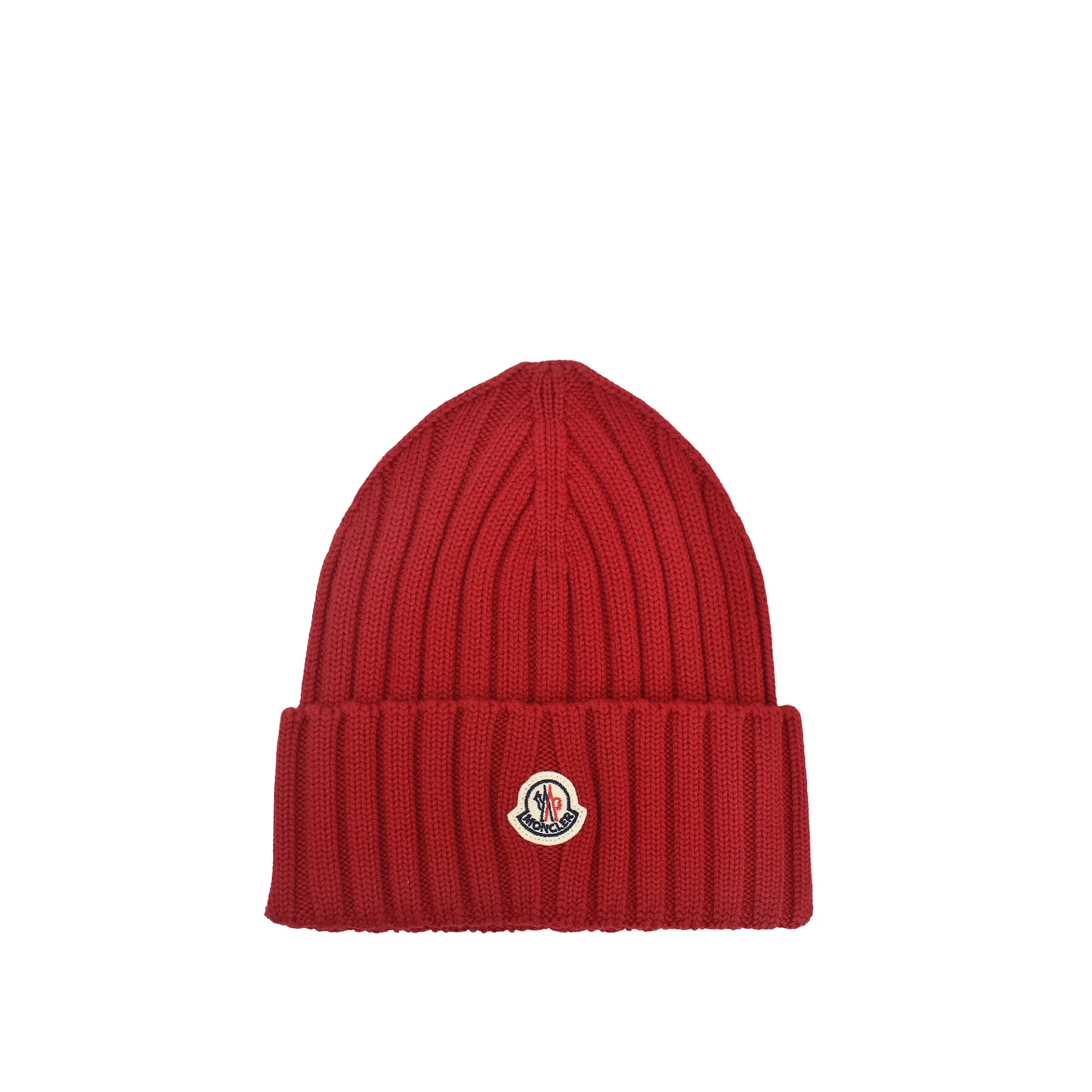 MONCLER Logo Patch Rib Beanie