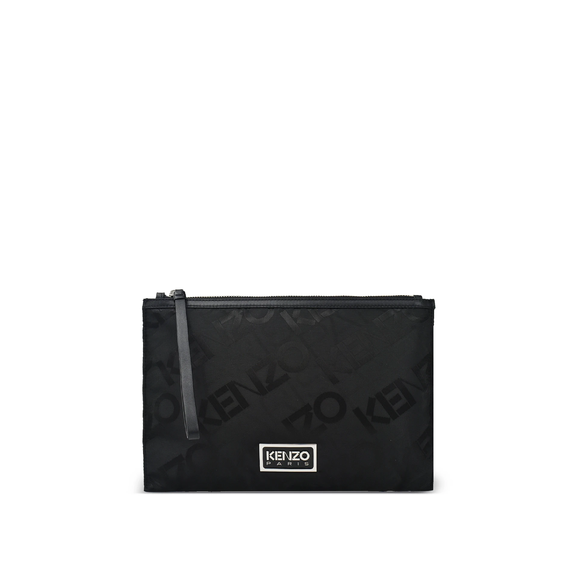 KENZO logo jacquard zipped pochette