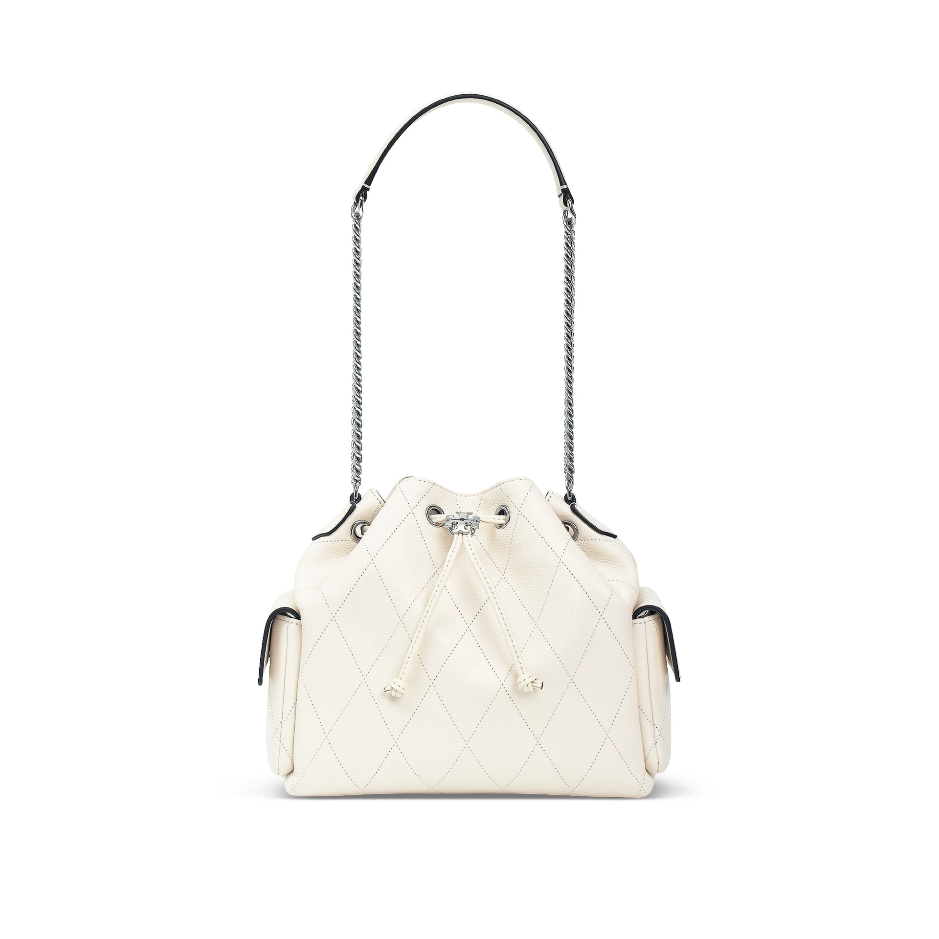 TORY BURCH Charlie Quilted Drawstring Shoulder Bag