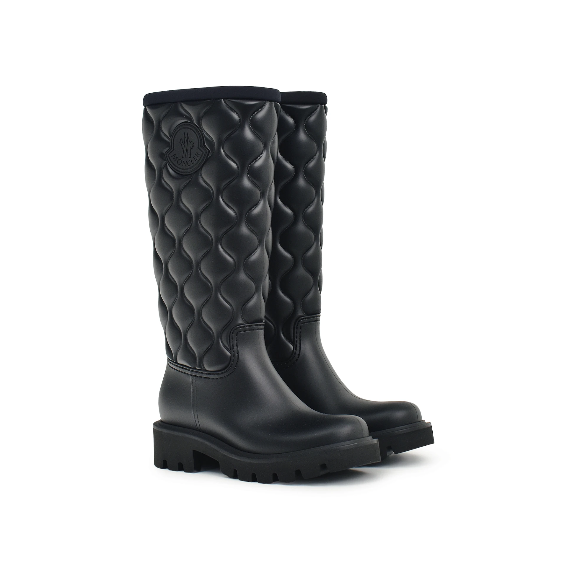 MONCLER Kickstream Quilted High Rain Boots