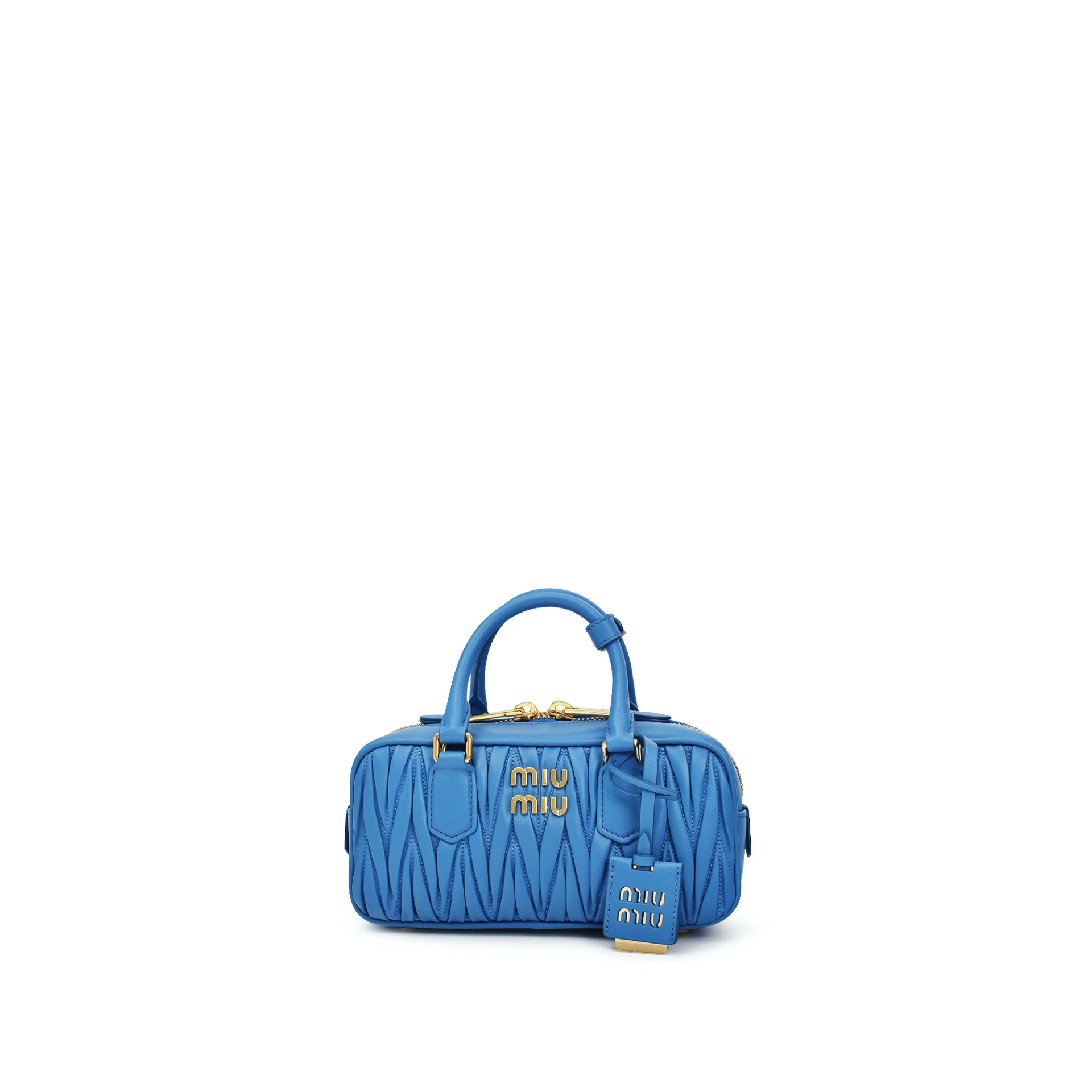 MIU MIU Arcadie Matelasse Top Handle Bag Nappa Leather