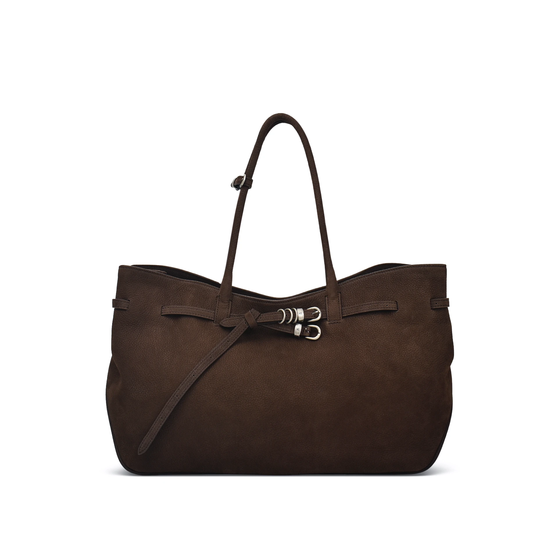 MARGESHERWOOD Grandma Used Large Shoulder Bag Nubuck Leather
