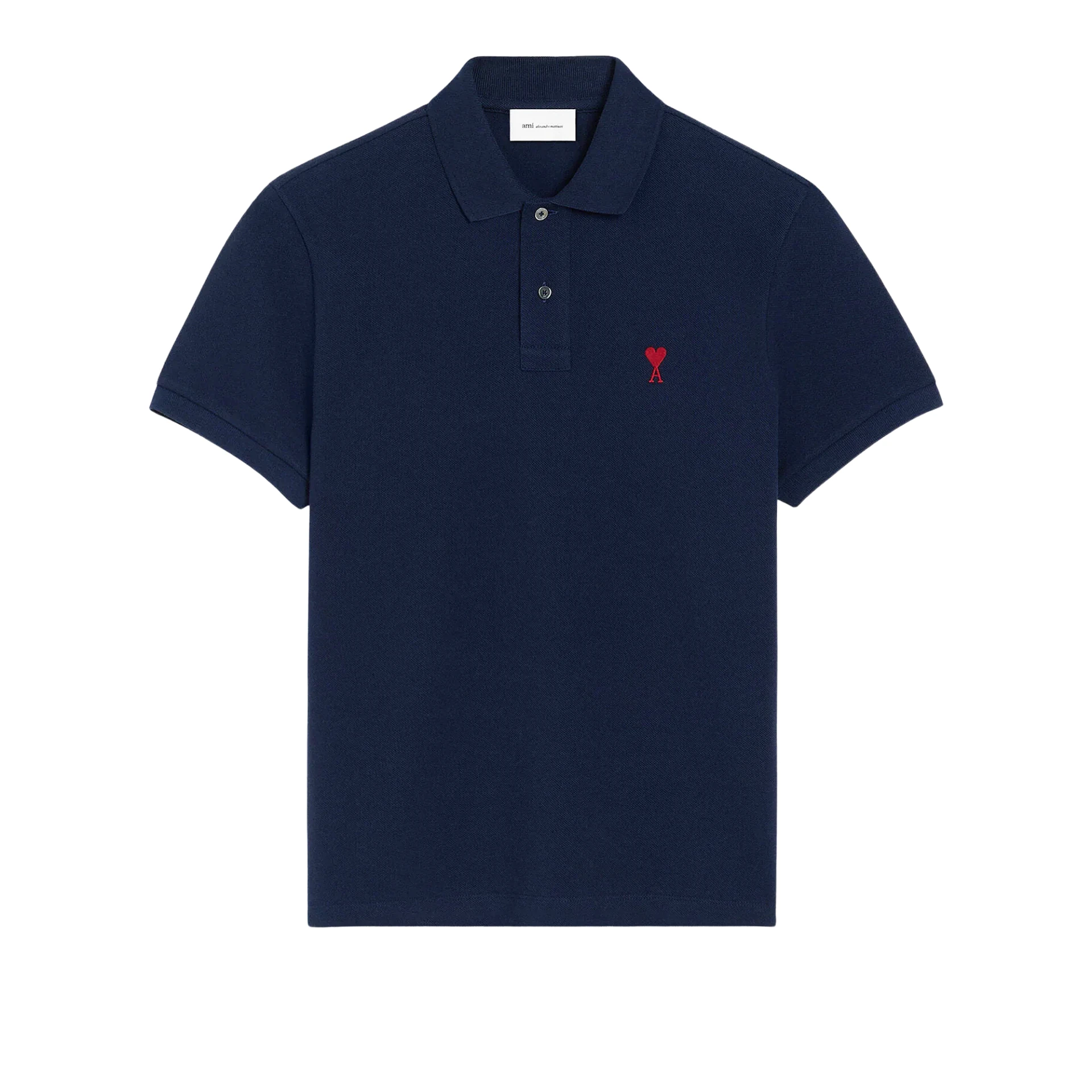 AMI PARIS Red Ami De Coeur Polo Shirt