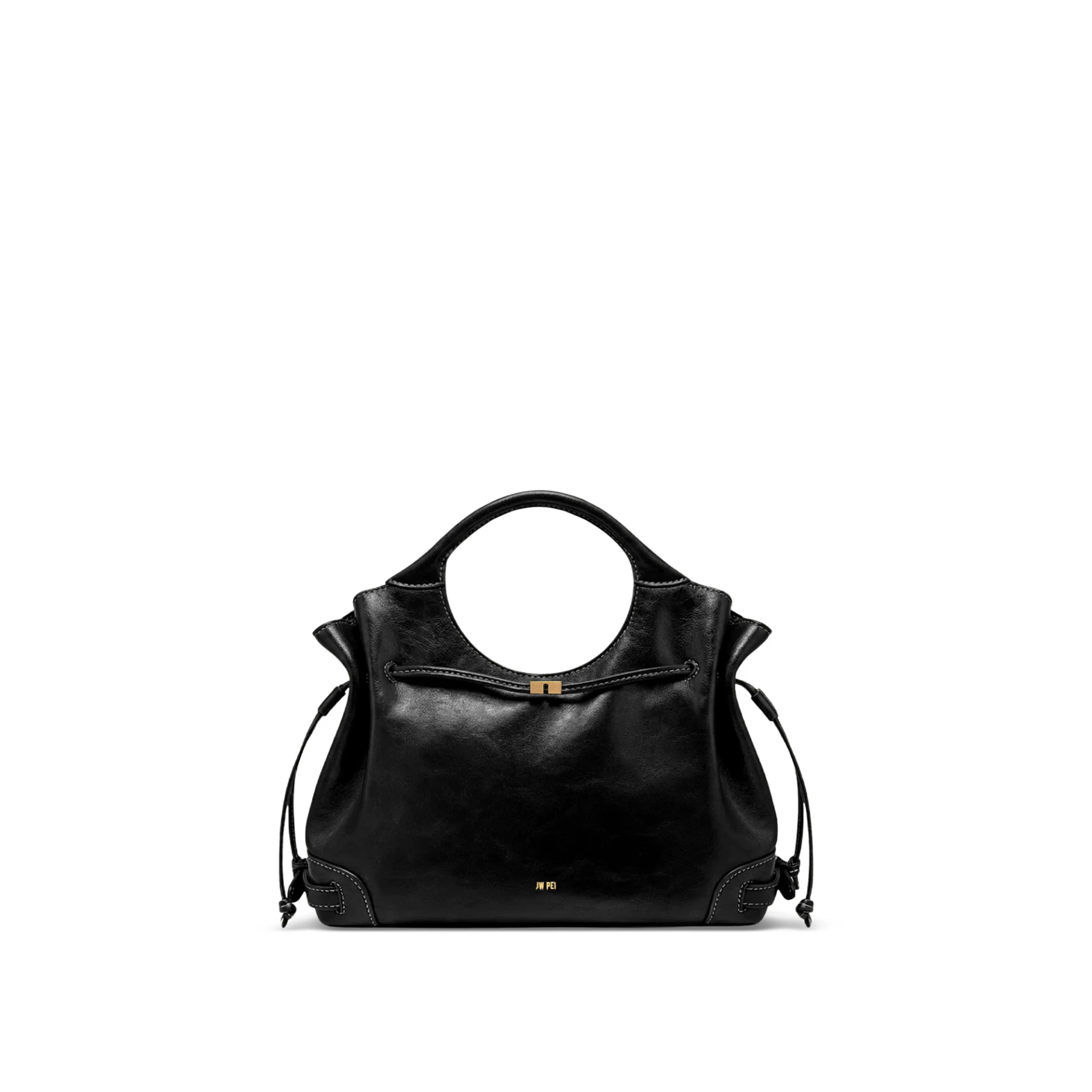 JW PEI Virelle Waxed Vegan Leather Drawstring Tote Bag