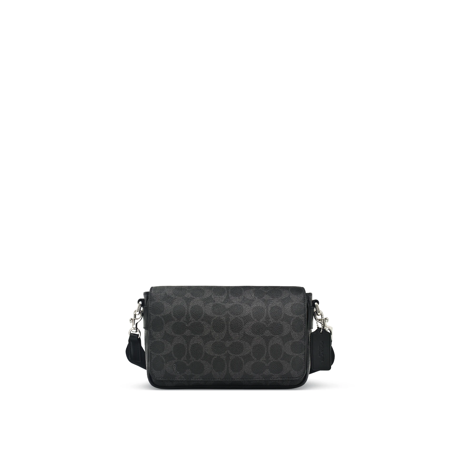 COACH Jack Small Flap Crossbody Bag In Signature Canvas