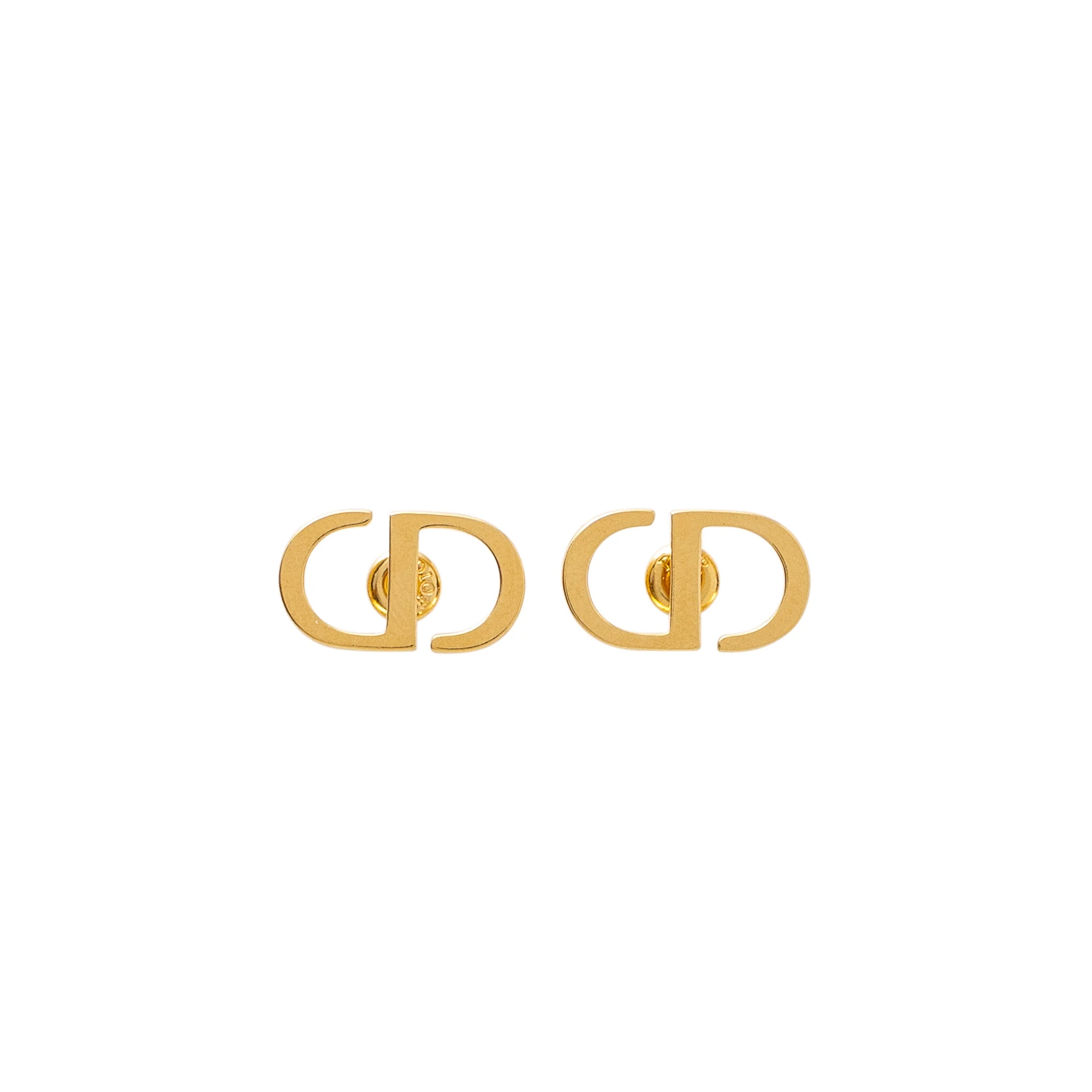 CHRISTIAN DIOR Cd Jumbo Stud Earrings