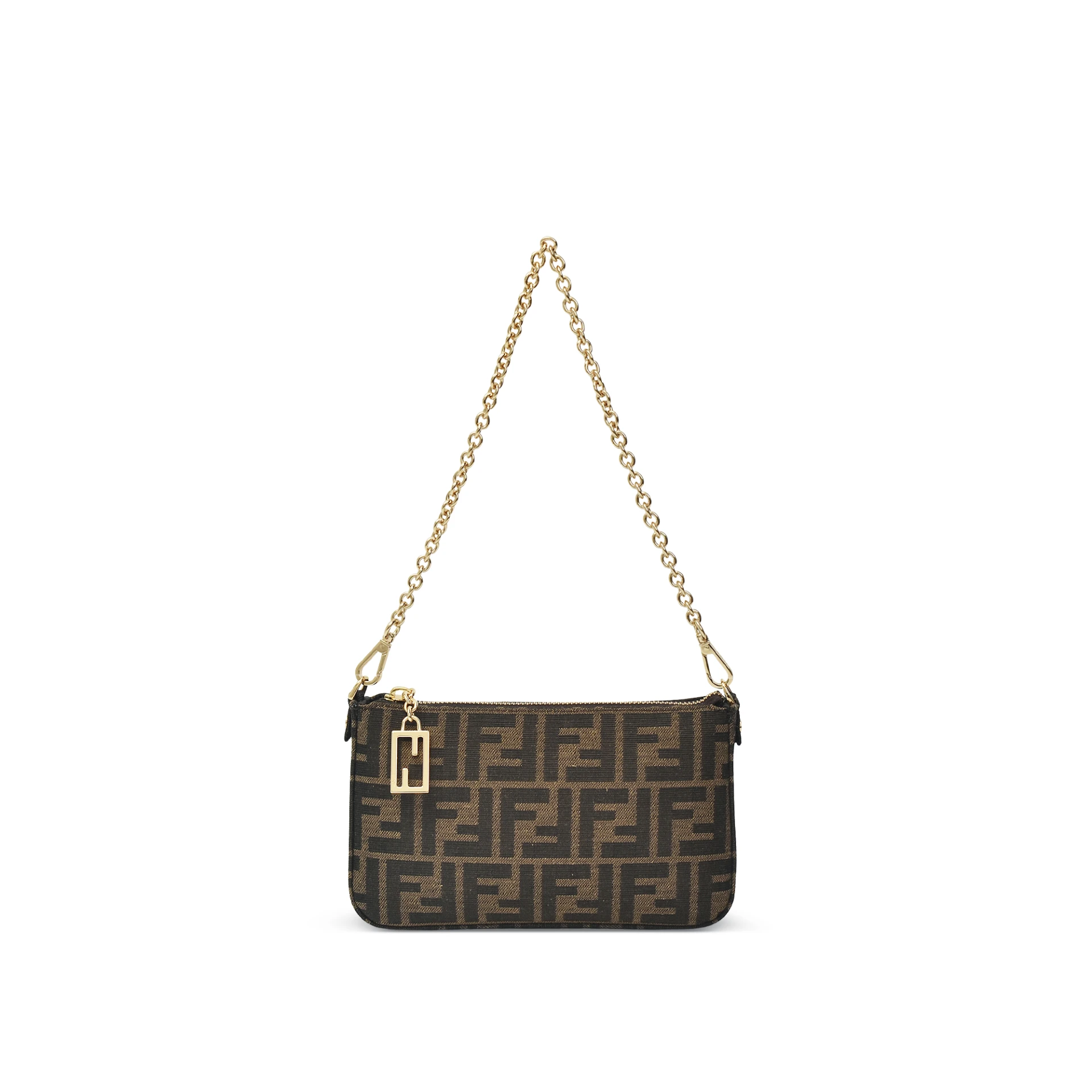 FENDI Ff Baguette Pouch With Chain