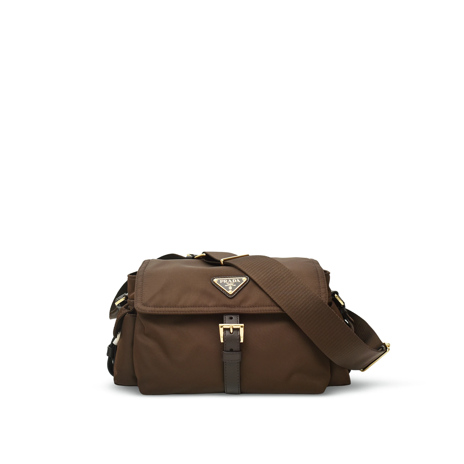PRADA Explore Medium Re-nylon Shoulder Bag With Flap