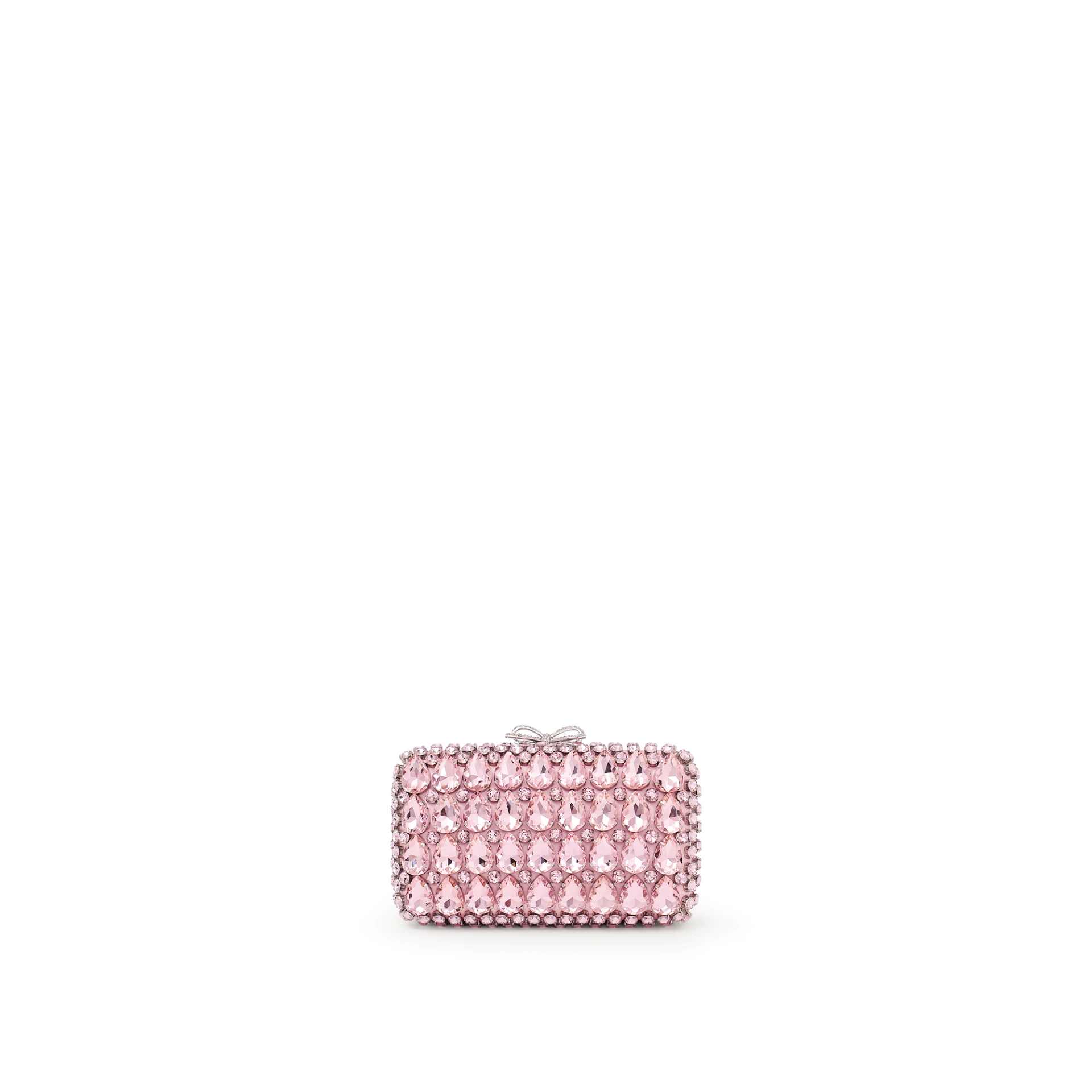 SELF-PORTRAIT Crystal Clutch Satin