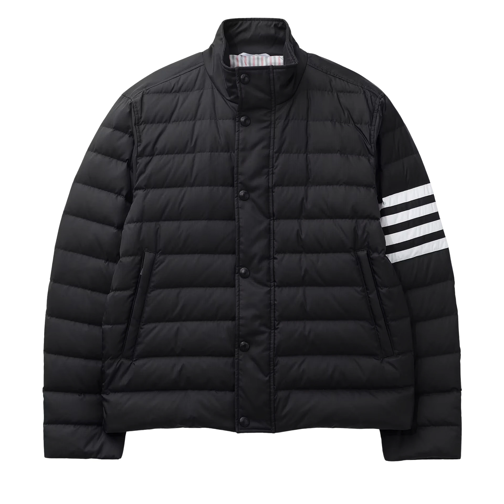THOM BROWNE 4-Bar Shiny Ripstop Down Filled Jacket