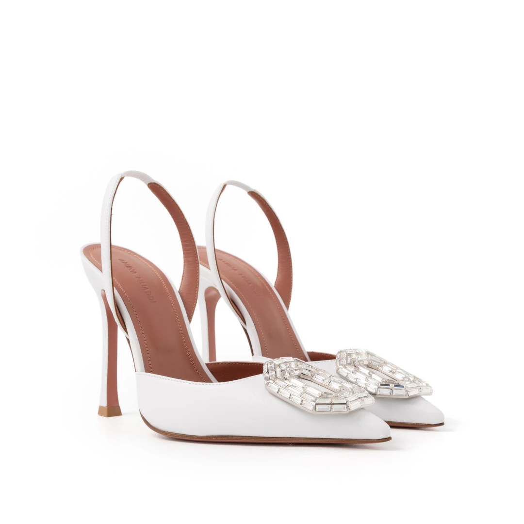 AMINA MUADDI Camelia 105mm Slingback