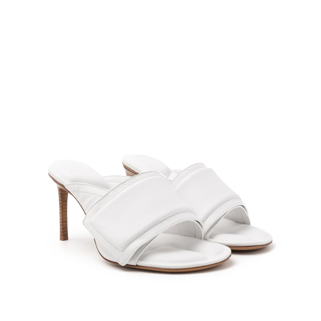 JACQUEMUS Le Mules Aqua Calf Leather