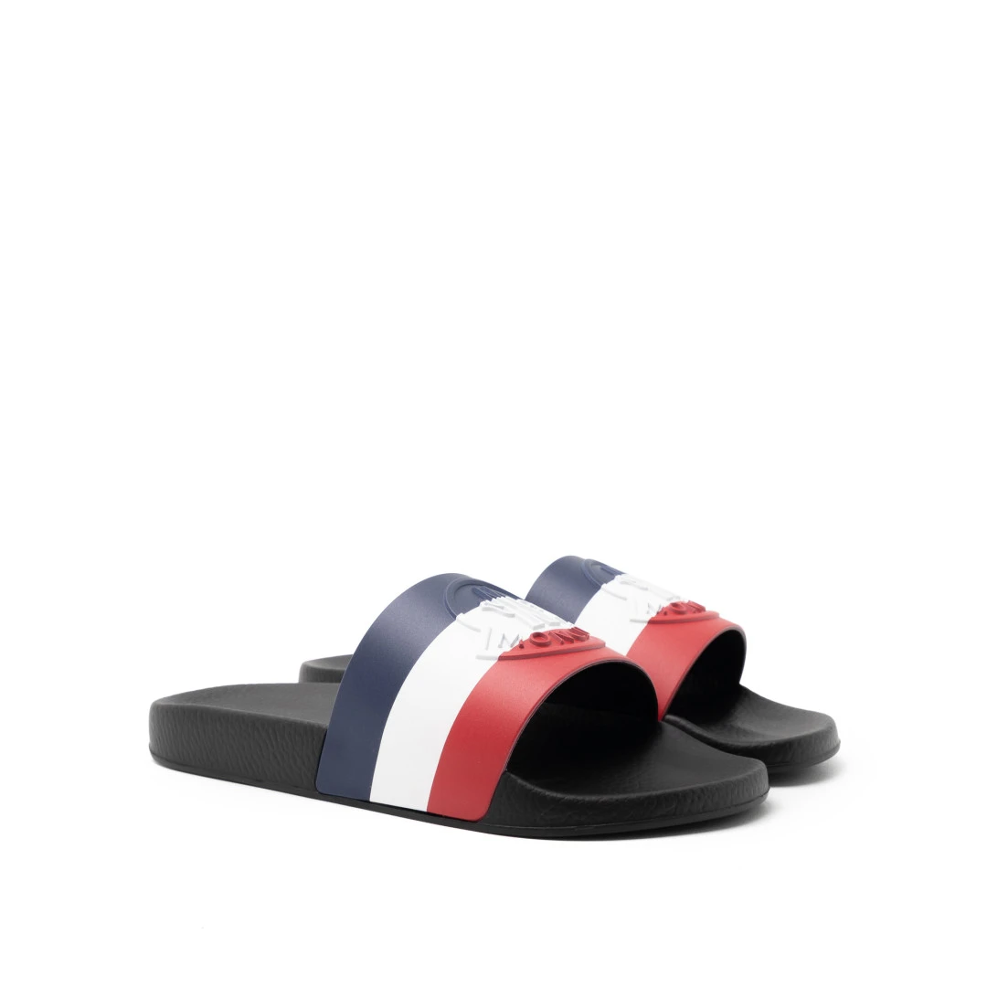 MONCLER Basile Tricolor Slide