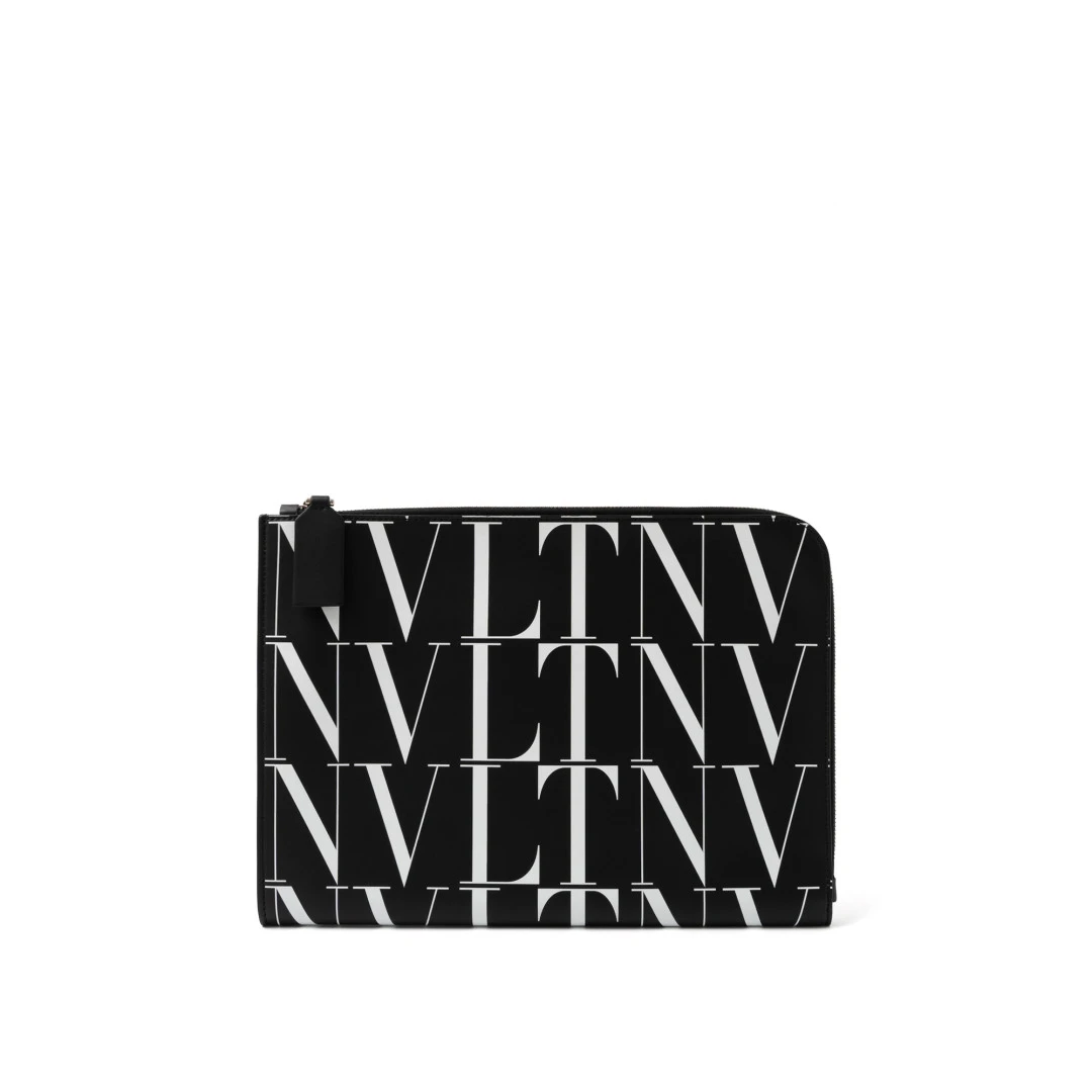 VALENTINO VLTN Times Document Holder Pochette