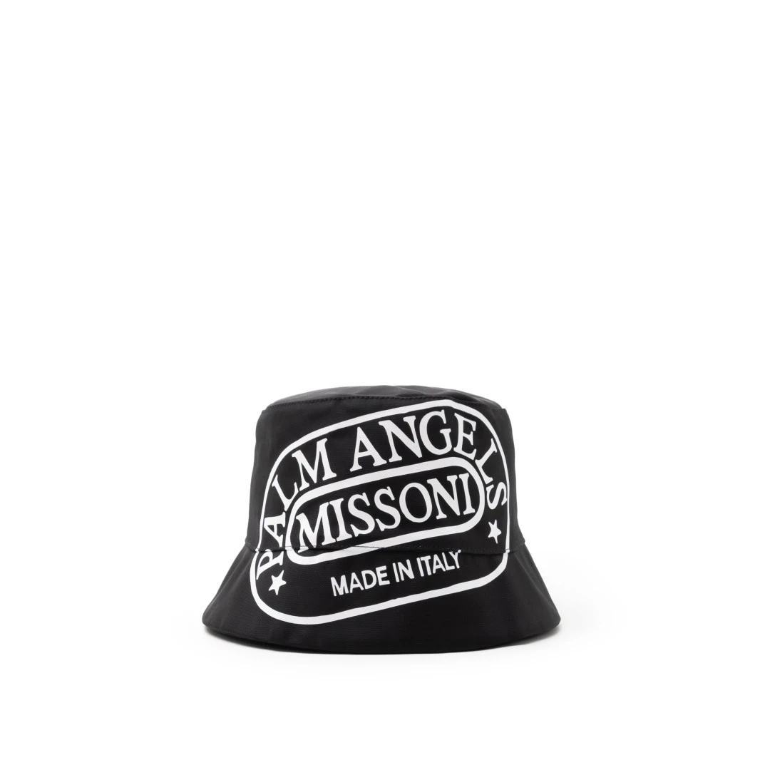 PALM ANGELS X Missoni Logo Print Bucket Cap