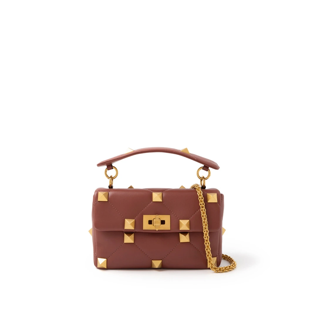 VALENTINO Roman Stud Medium Shoulder Bag