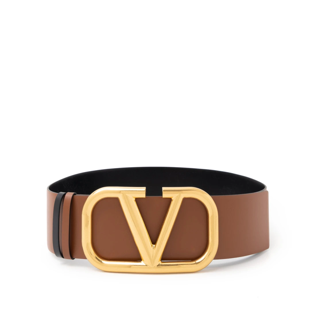 VALENTINO Vlogo Reversible Belt 70mm Ghw
