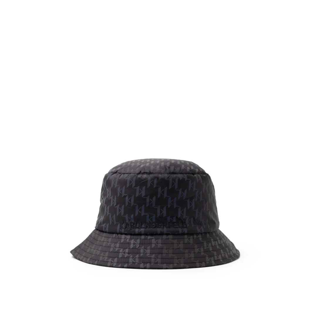 KARL LAGERFELD KL Monogram Reversible & Reflective Bucket Hat
