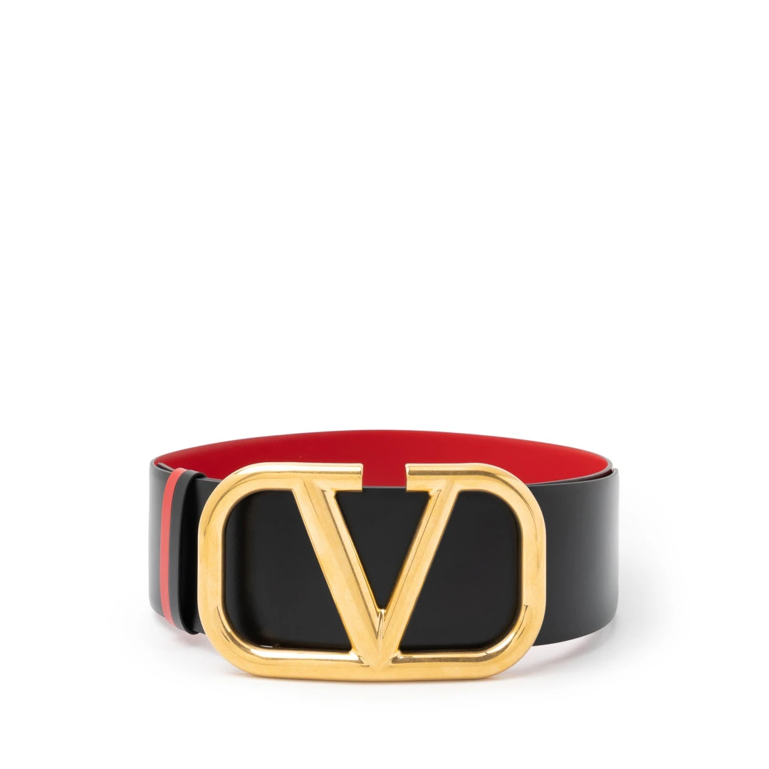 VALENTINO Vlogo Reversible Belt 70mm Ghw