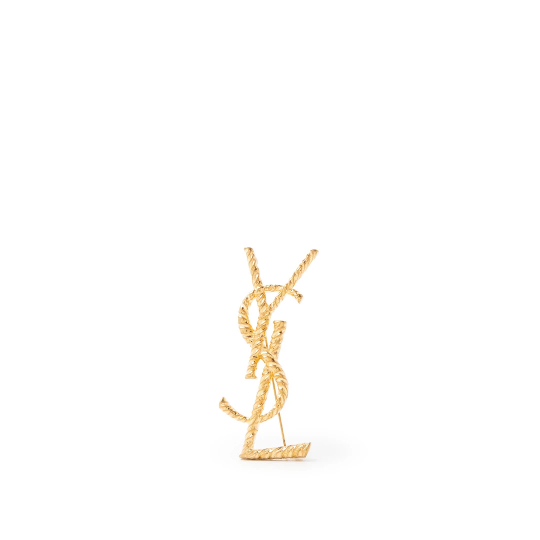 SAINT LAURENT Opyum Twisted Brooch