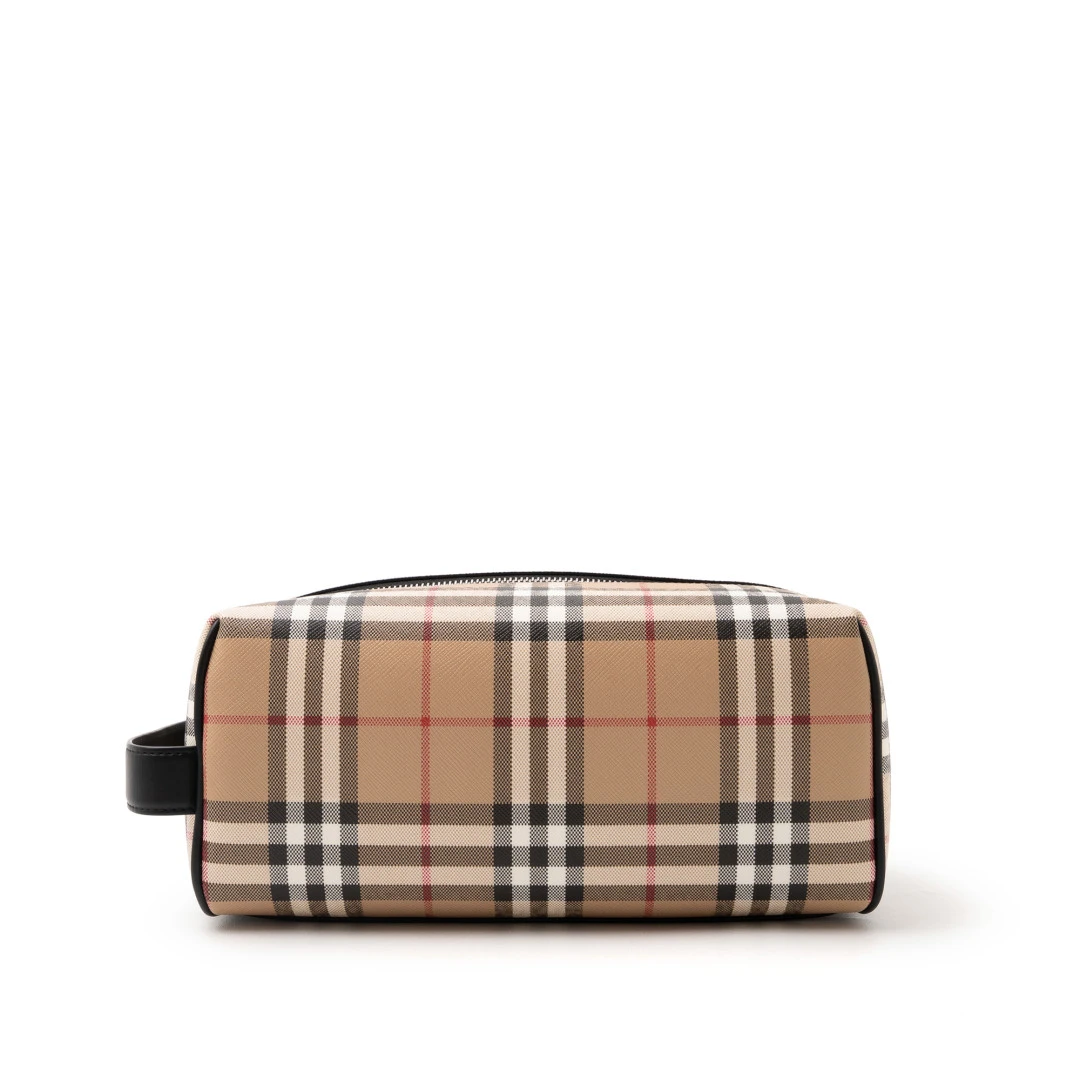 BURBERRY Washbag Vintage Check Pouch E-Canvas