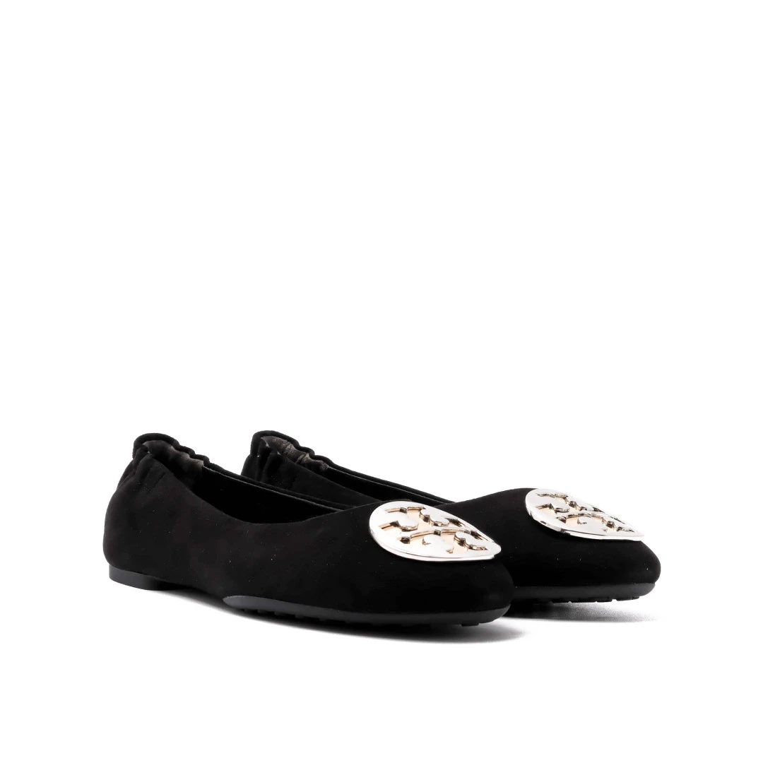 TORY BURCH Claire ballet suede ghw