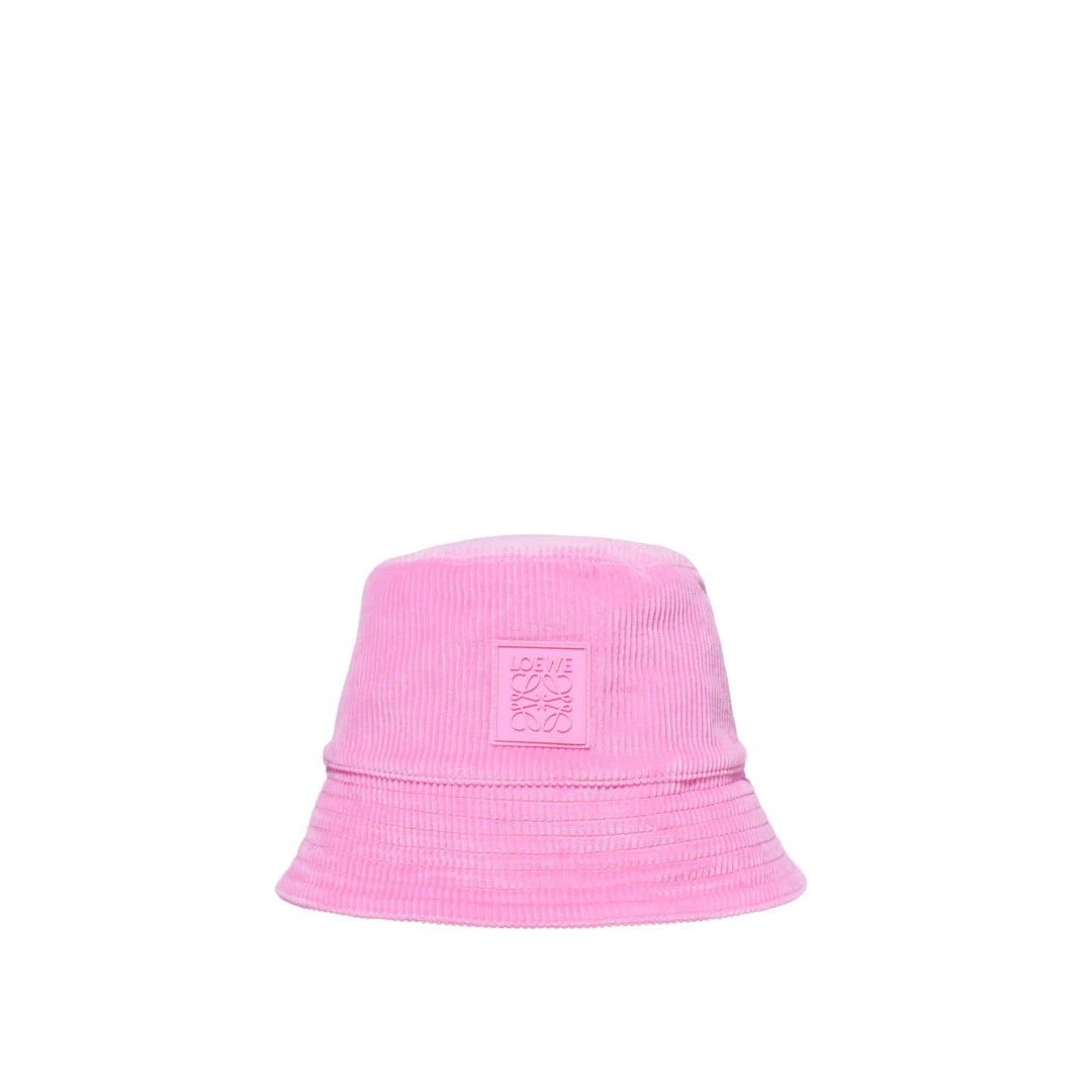 LOEWE Patch Bucket Hat In Corduroy
