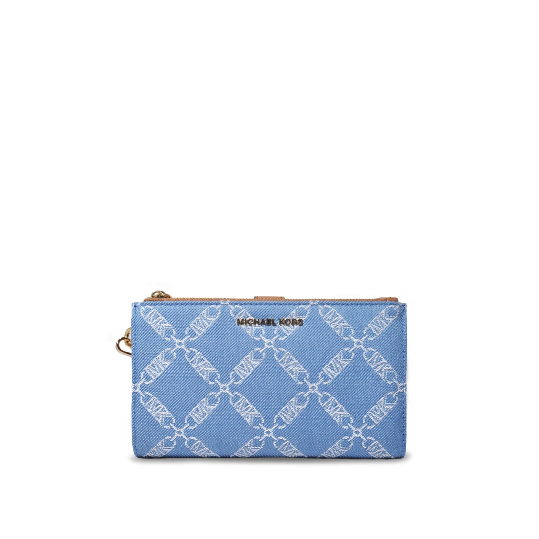 MICHAEL KORS Adele Smartphone Wallet Monogram Denim