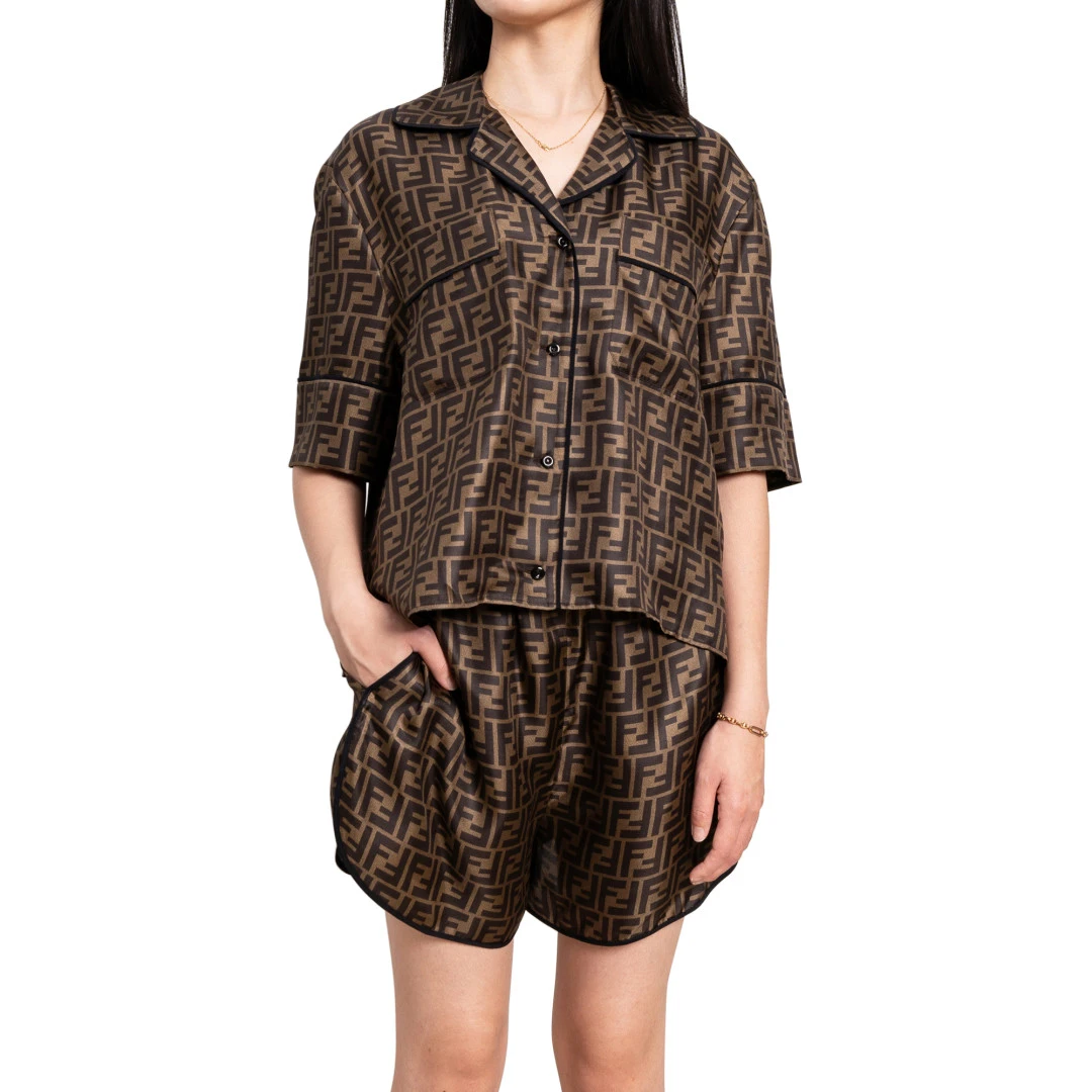 FENDI FF Logo Pajamas Silk