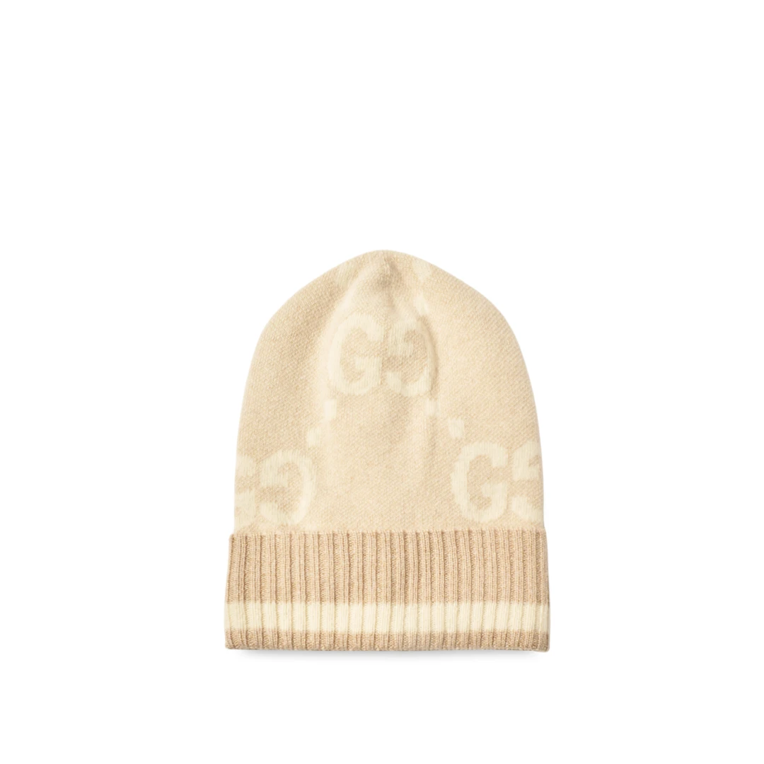 GUCCI Jumbo GG Cashmere Lame Beanie