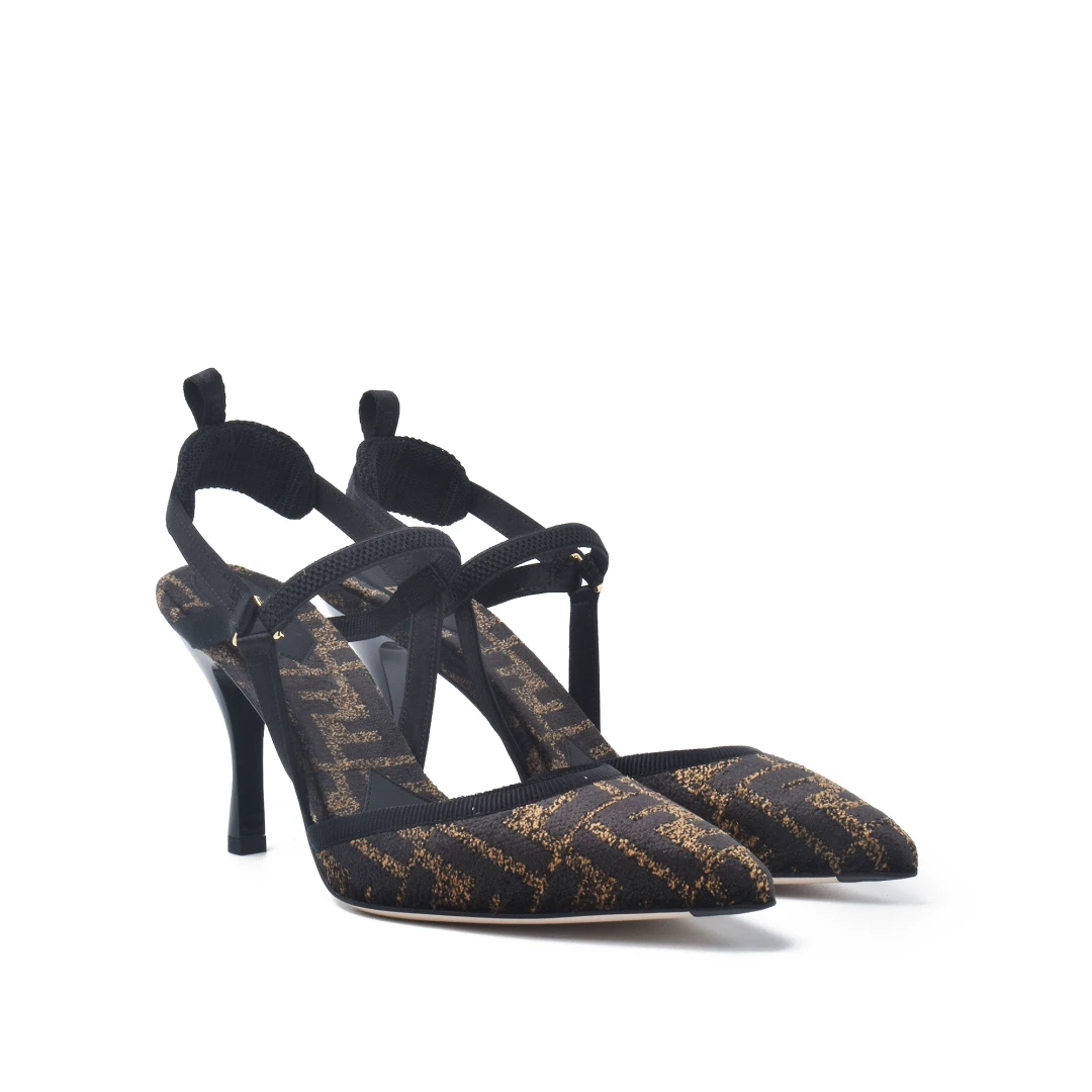 FENDI Colibri Lite 85mm FF Cenille Slingback