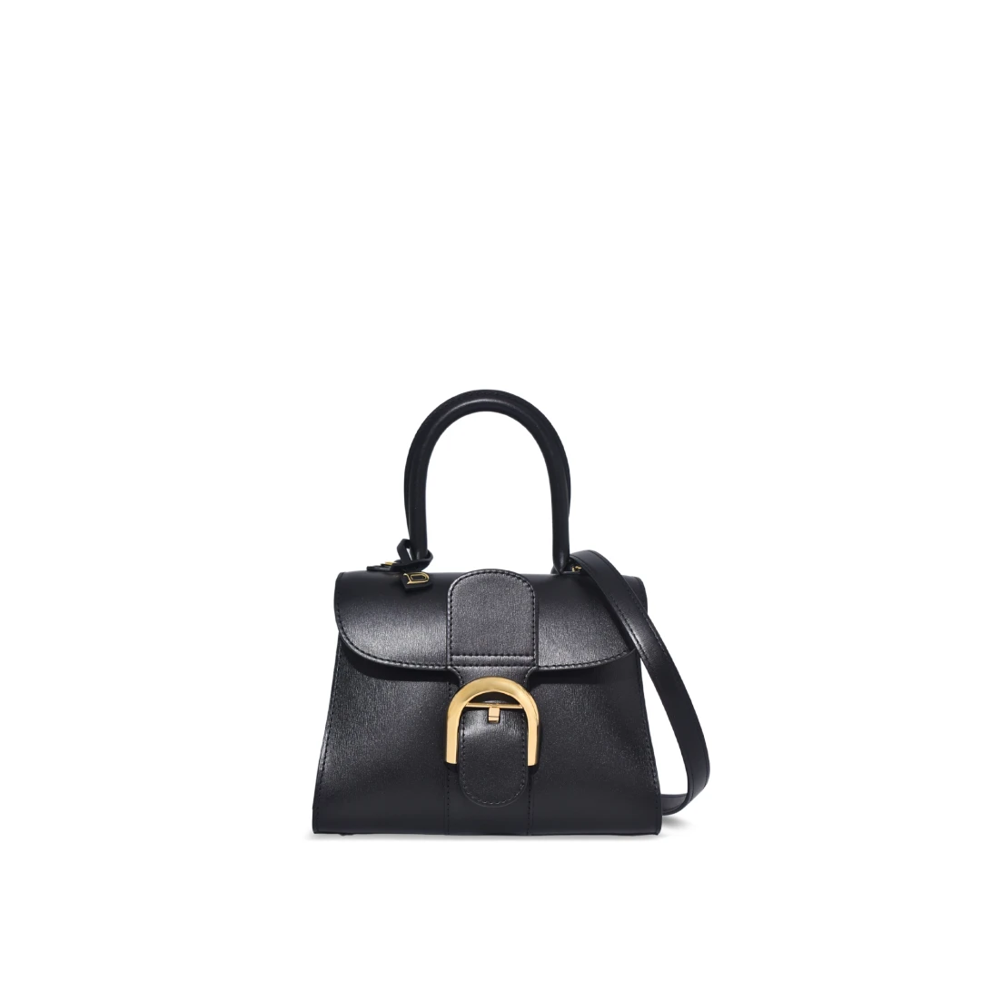 DELVAUX Brillant Mini Shoulder Bag Calf Leather Ghw