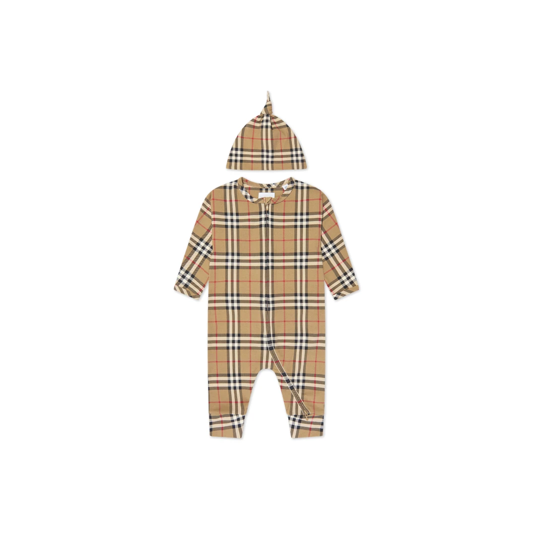 BURBERRY Claude Vintage Check Two Pieces Baby Gift Set
