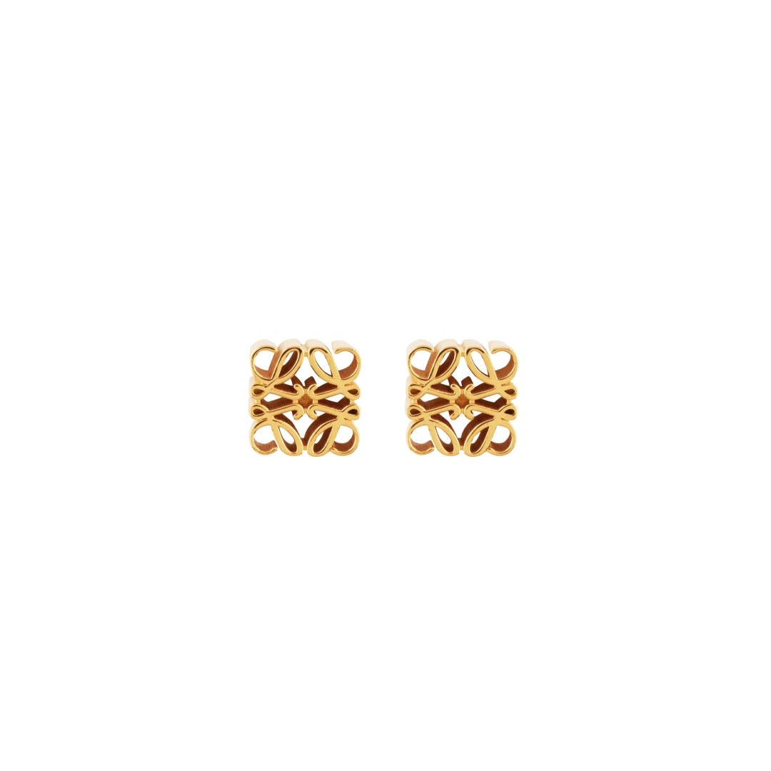 LOEWE Anagram Stud Earrings Sterling Silver