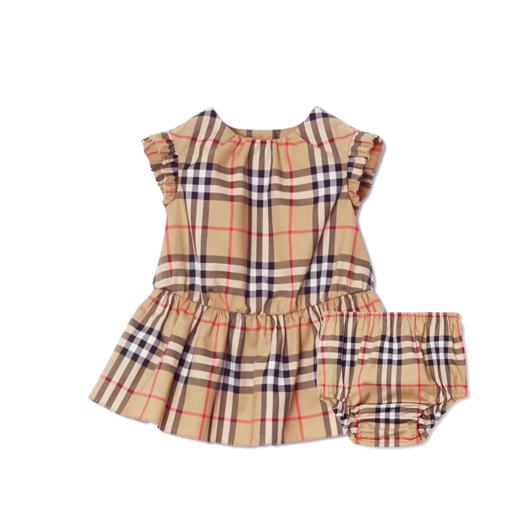 BURBERRY Leana Check Dress With Bloomers