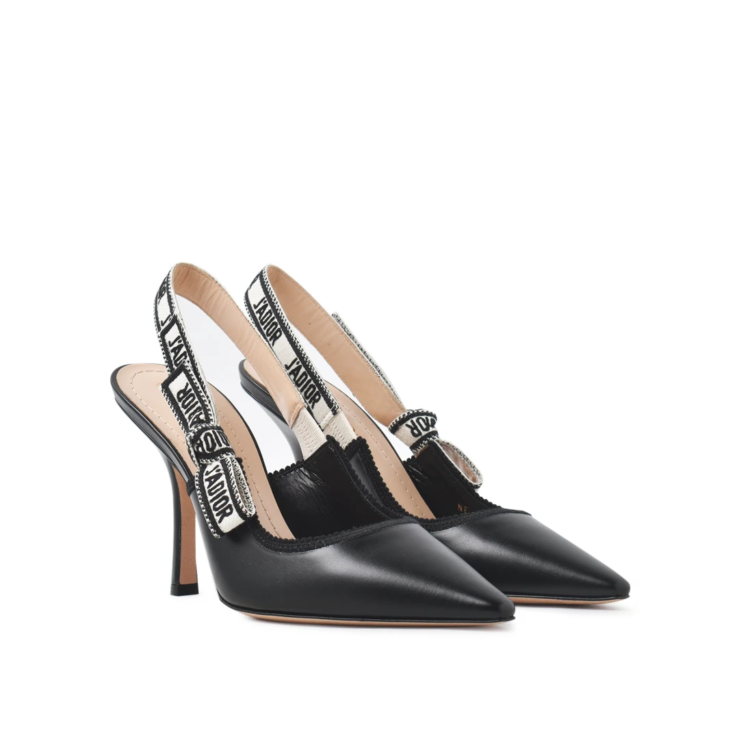 CHRISTIAN DIOR Jadior 100mm Slingback Pump Calfskin