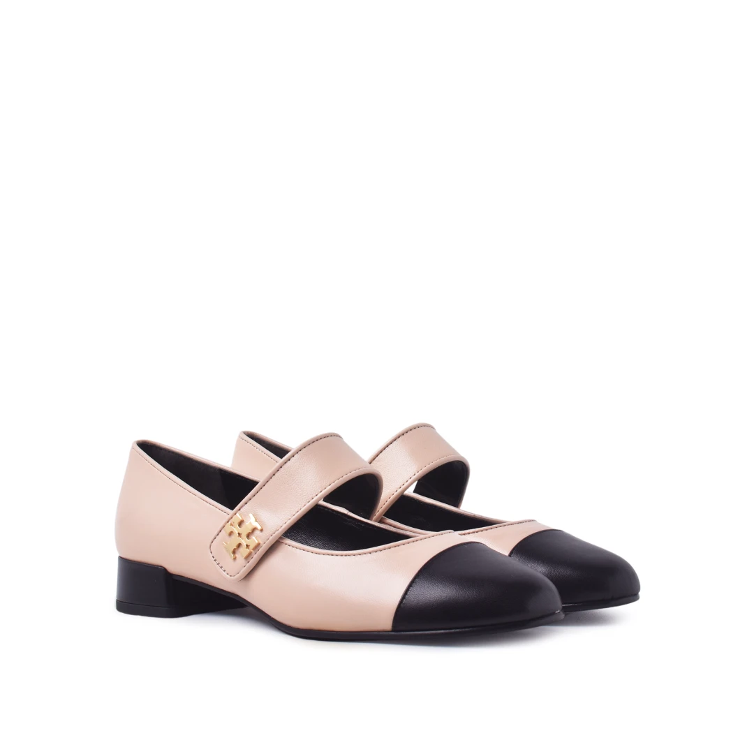 TORY BURCH Cap Toe Mary Jane 25mm Pump Ballet