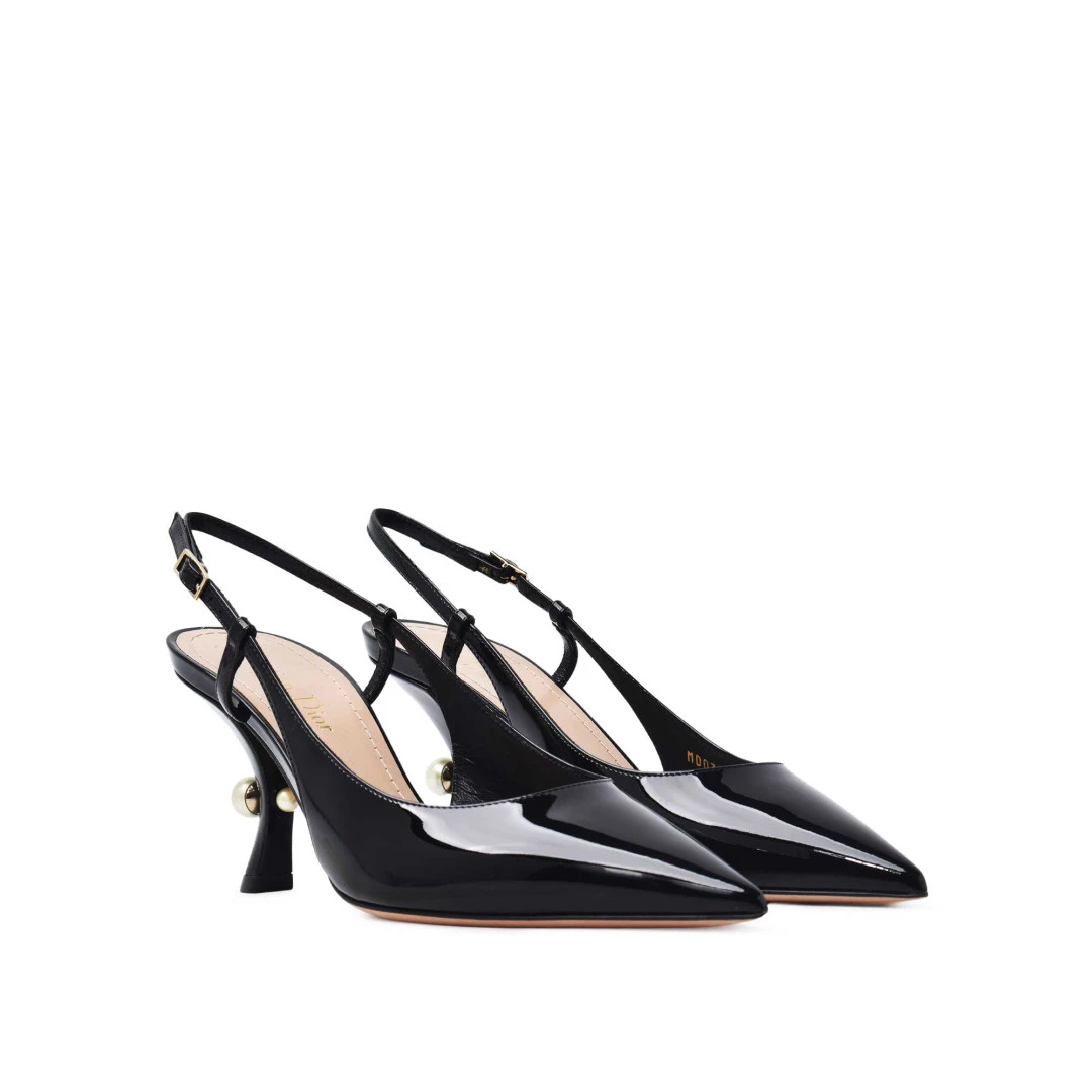 CHRISTIAN DIOR Dior Tribales Slingback Pump Patent Leather