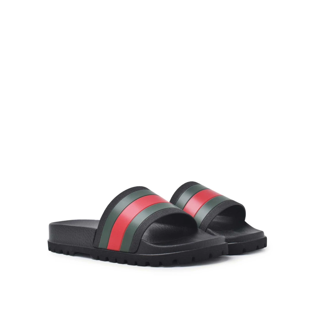 GUCCI Web Slide Sandal Rubber