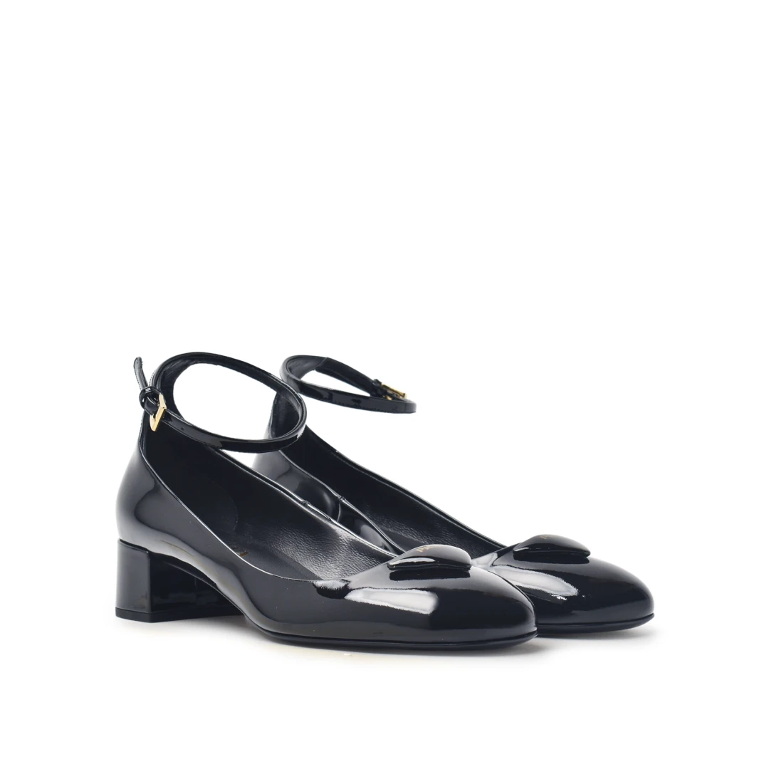 PRADA Triangle 35mm Pump Slingback Patent Leather