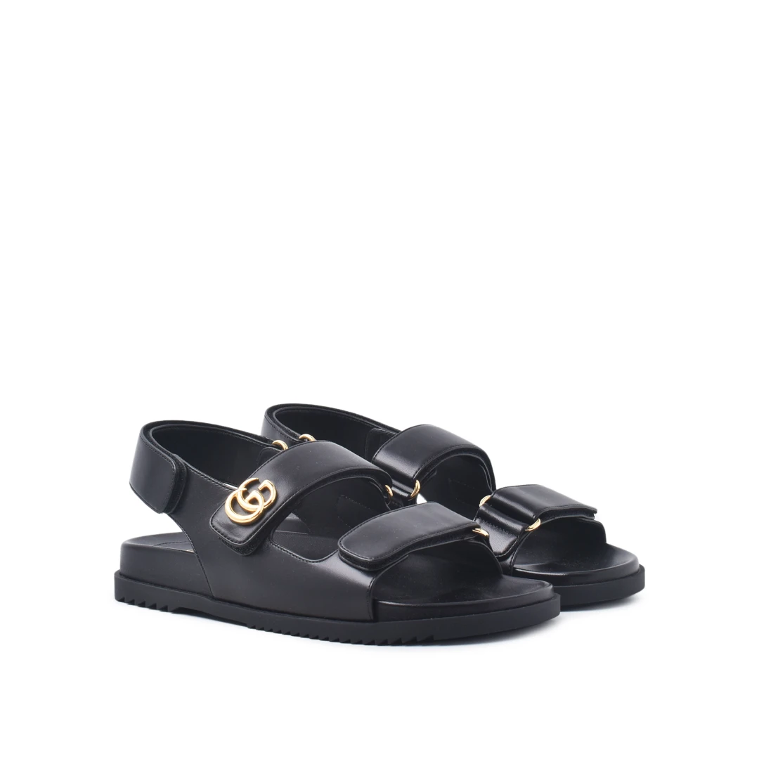 GUCCI Double G Sandal Calfskin