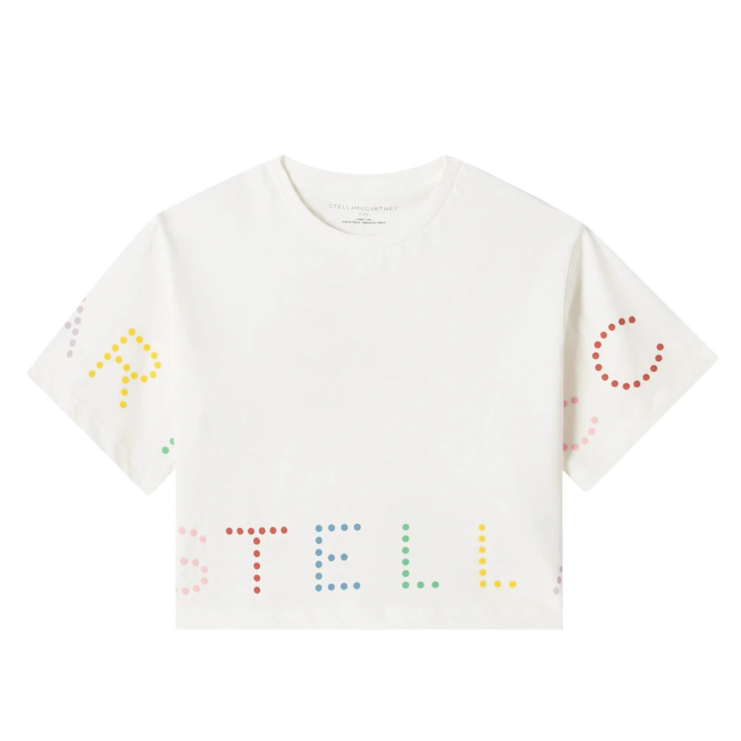 STELLA MCCARTNEY Dot Logo Print Oversized Tshirt