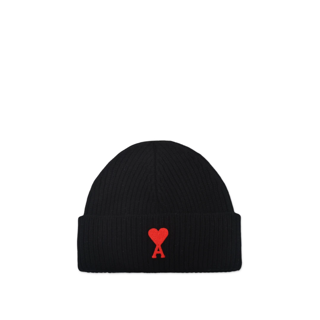 AMI PARIS Big Red Ami De Coeur Beanie