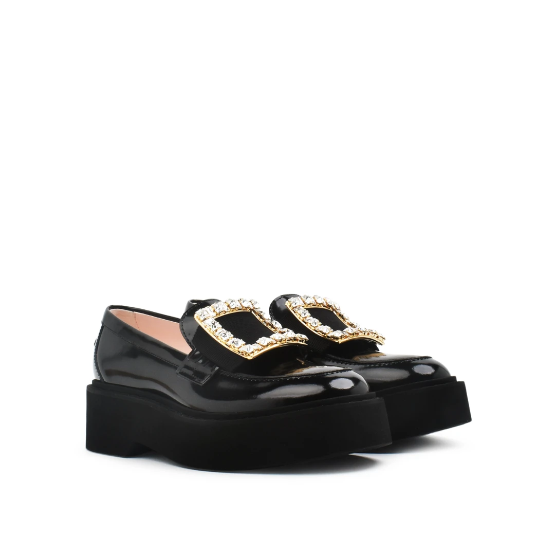 ROGER VIVIER Viv Rangers Loafers Patent Leather