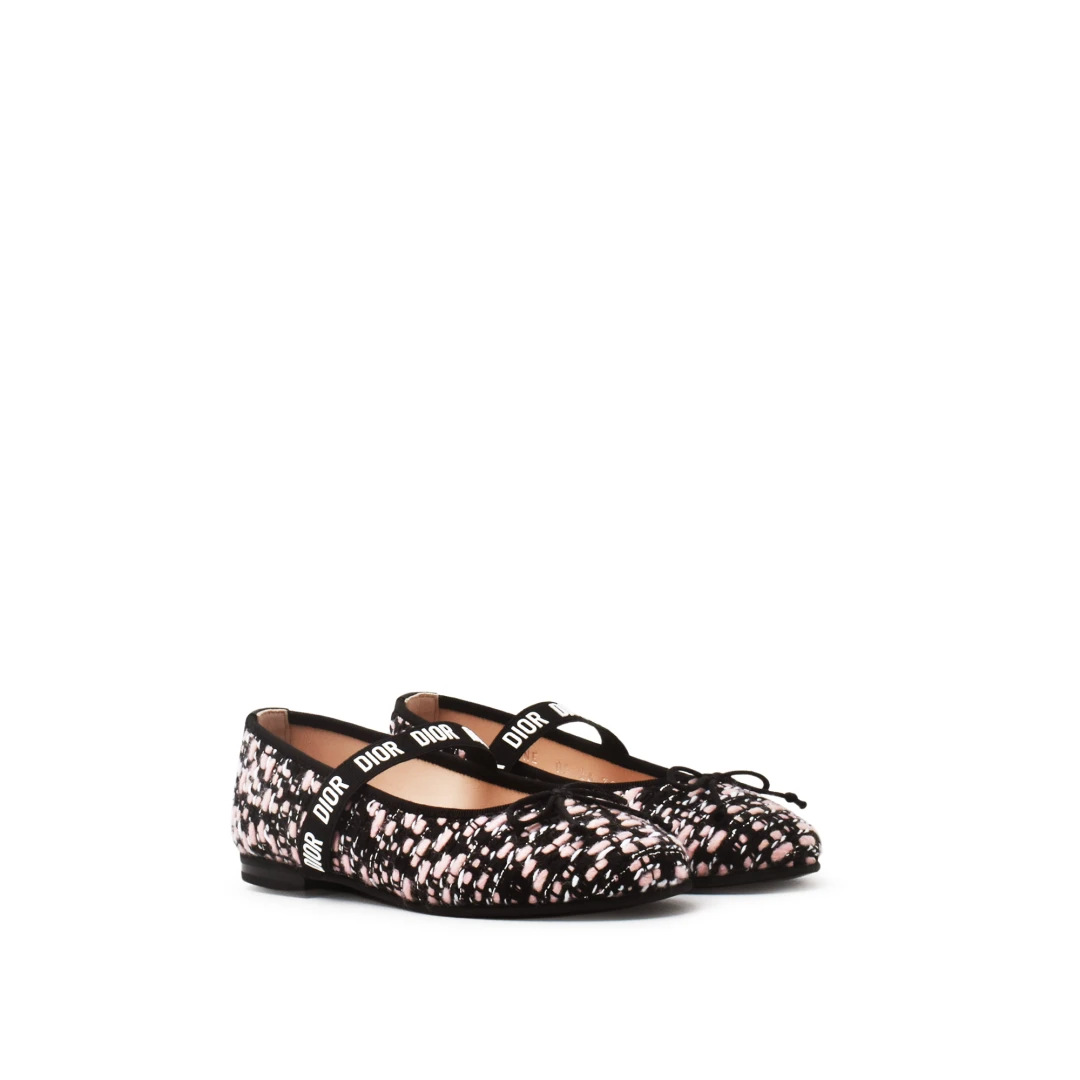 CHRISTIAN DIOR Essential Ballet Flat Tweed