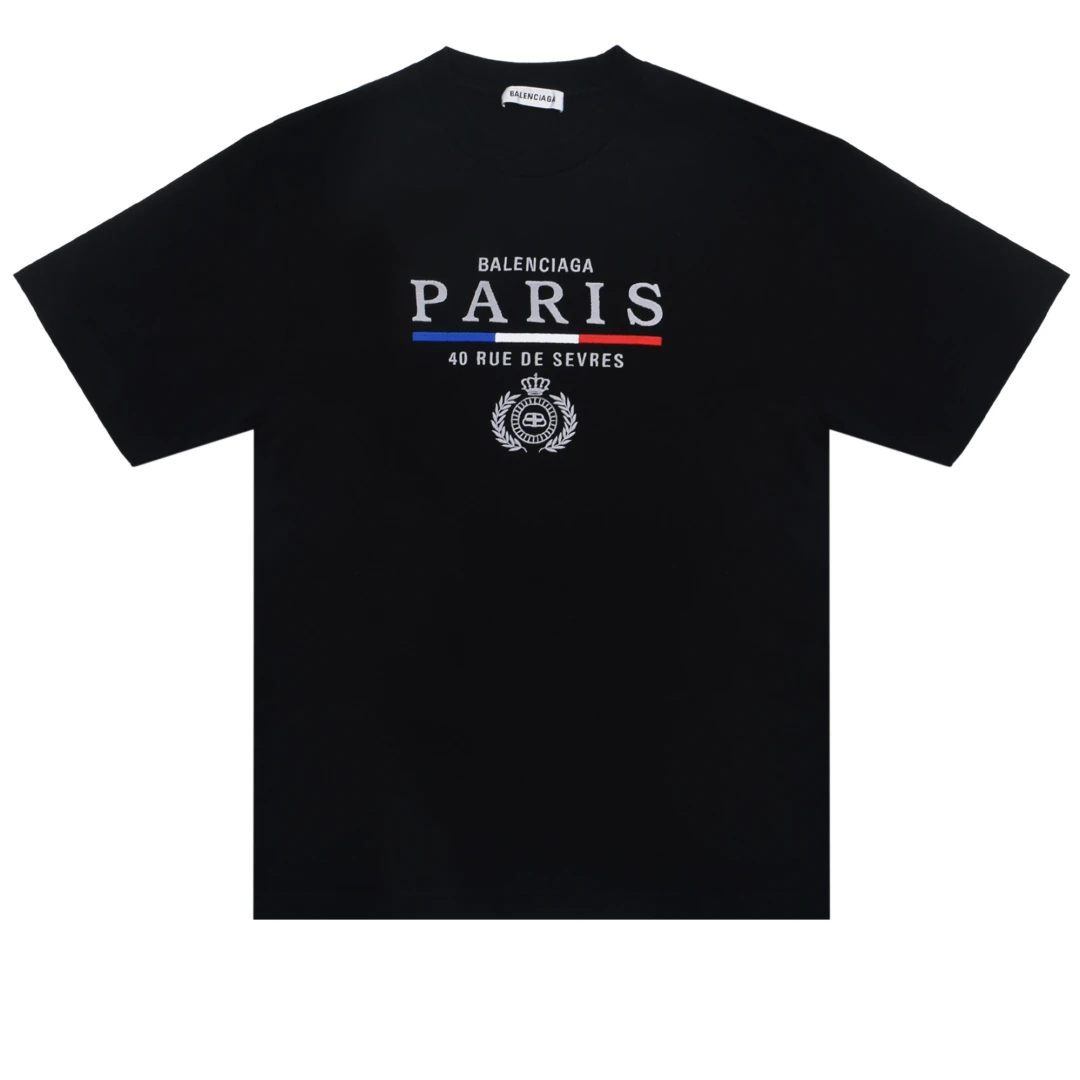 BALENCIAGA Logo paris flag tshirt