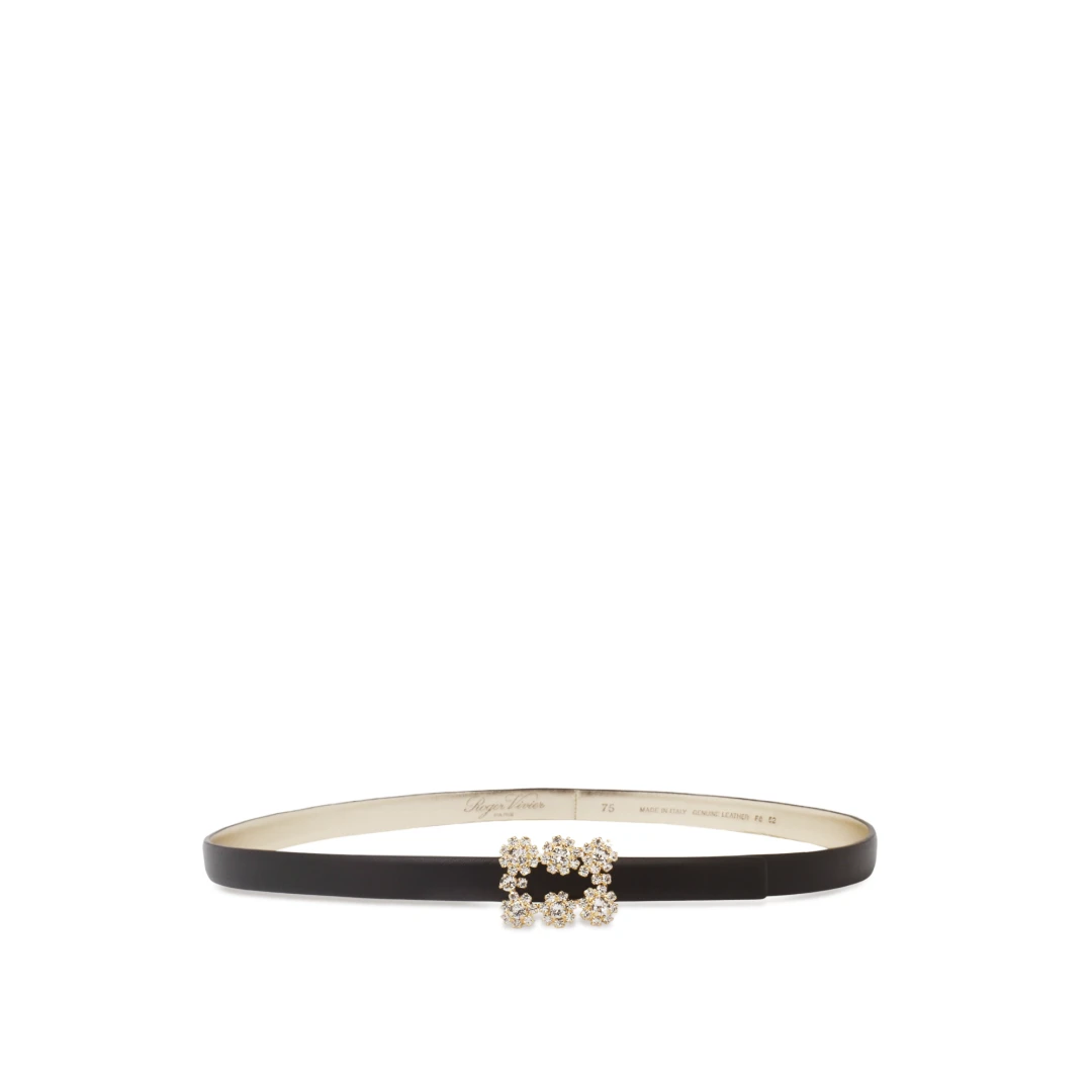 ROGER VIVIER Efflorescence 15mm Belt In Leather