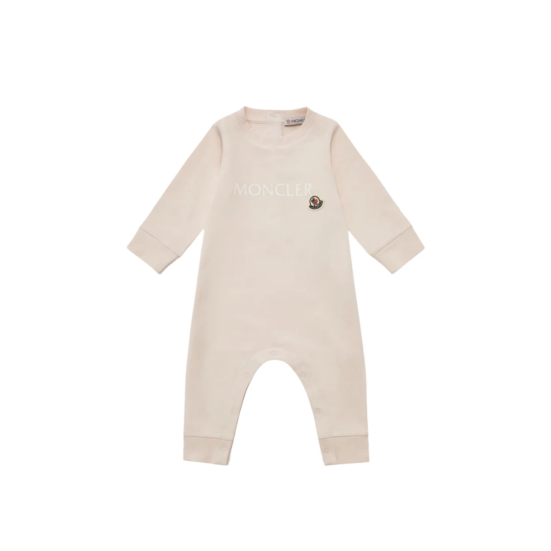 MONCLER Logo Print Baby Grow
